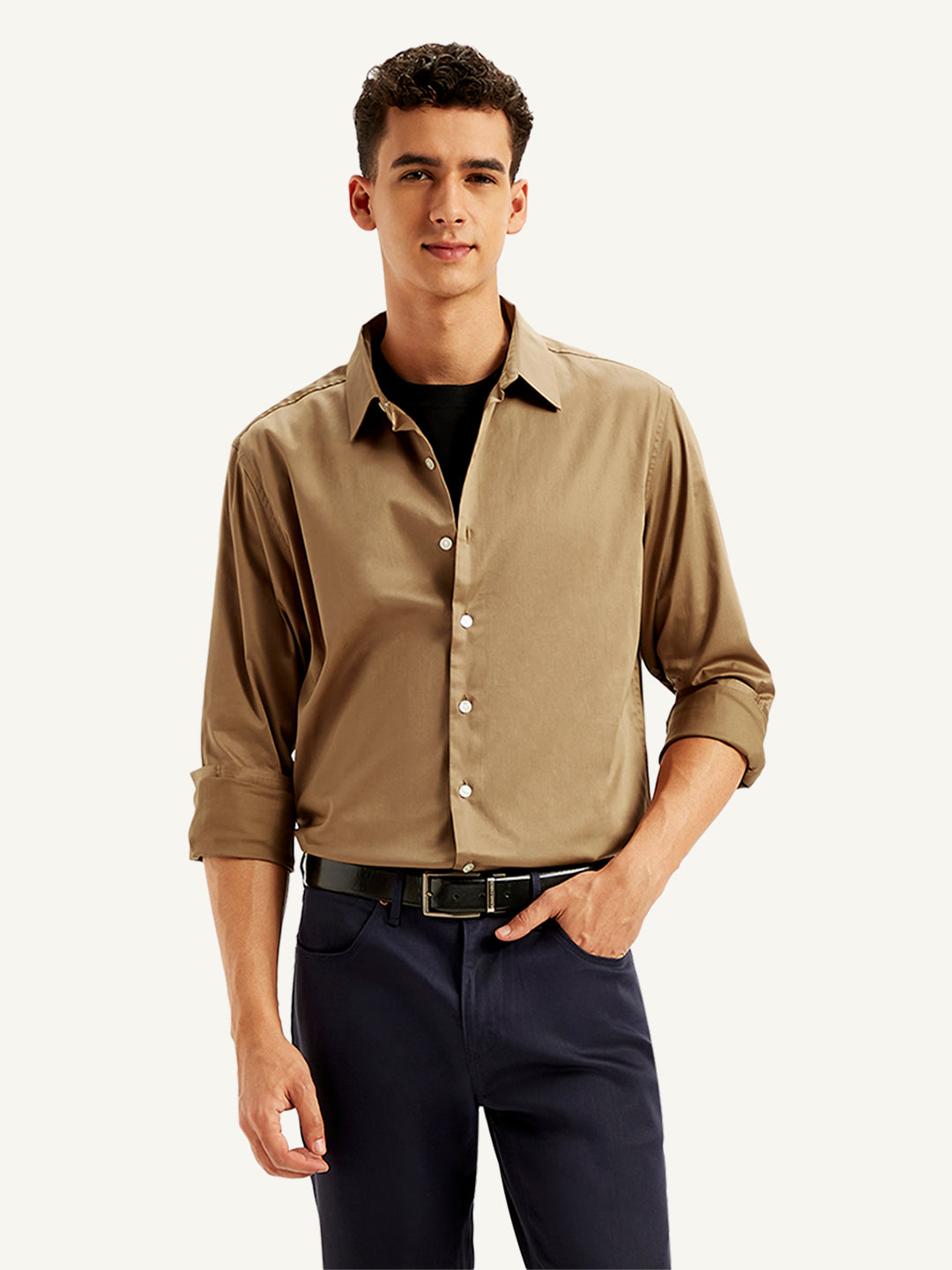 Men's Solid Slim Fit Shirt