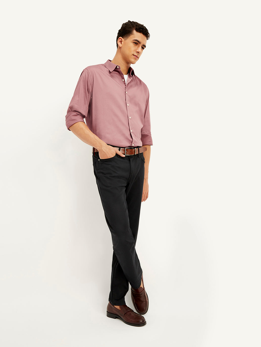 Men's Solid Slim Fit Shirt