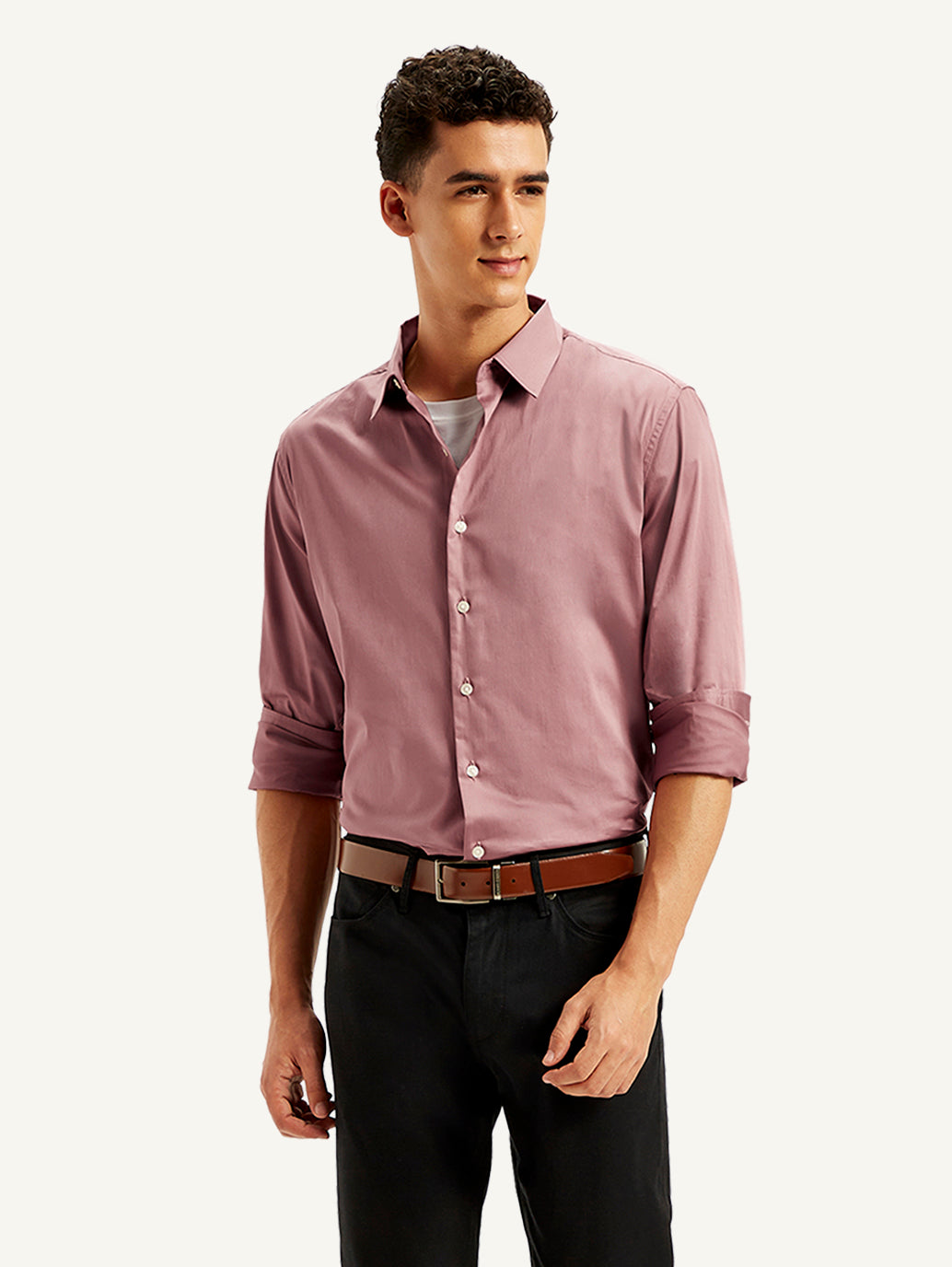 Men's Solid Slim Fit Shirt