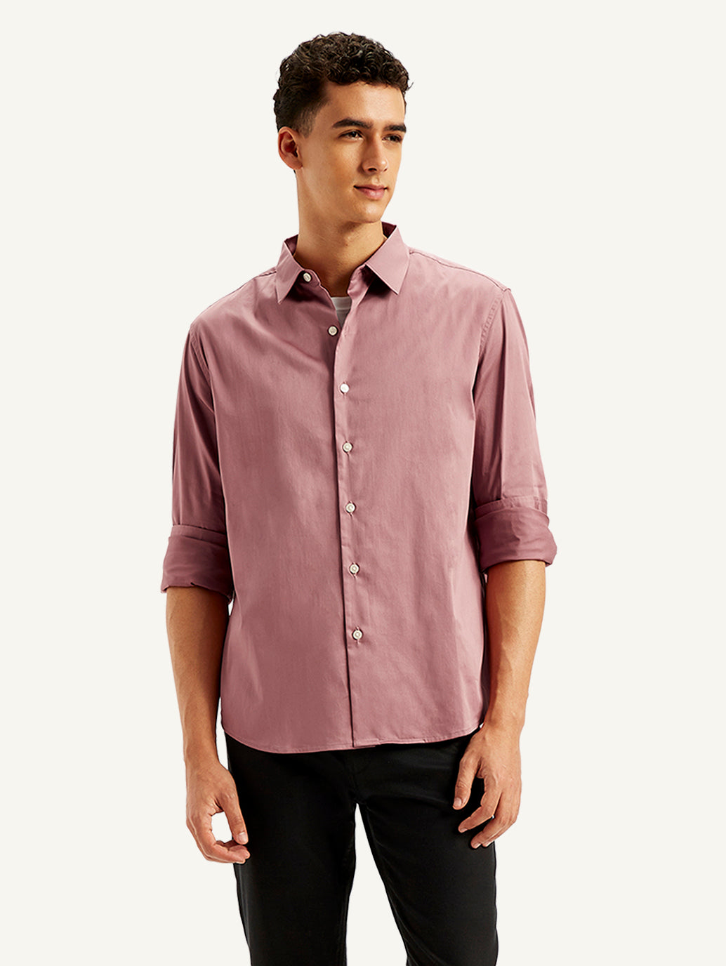 Men's Solid Slim Fit Shirt