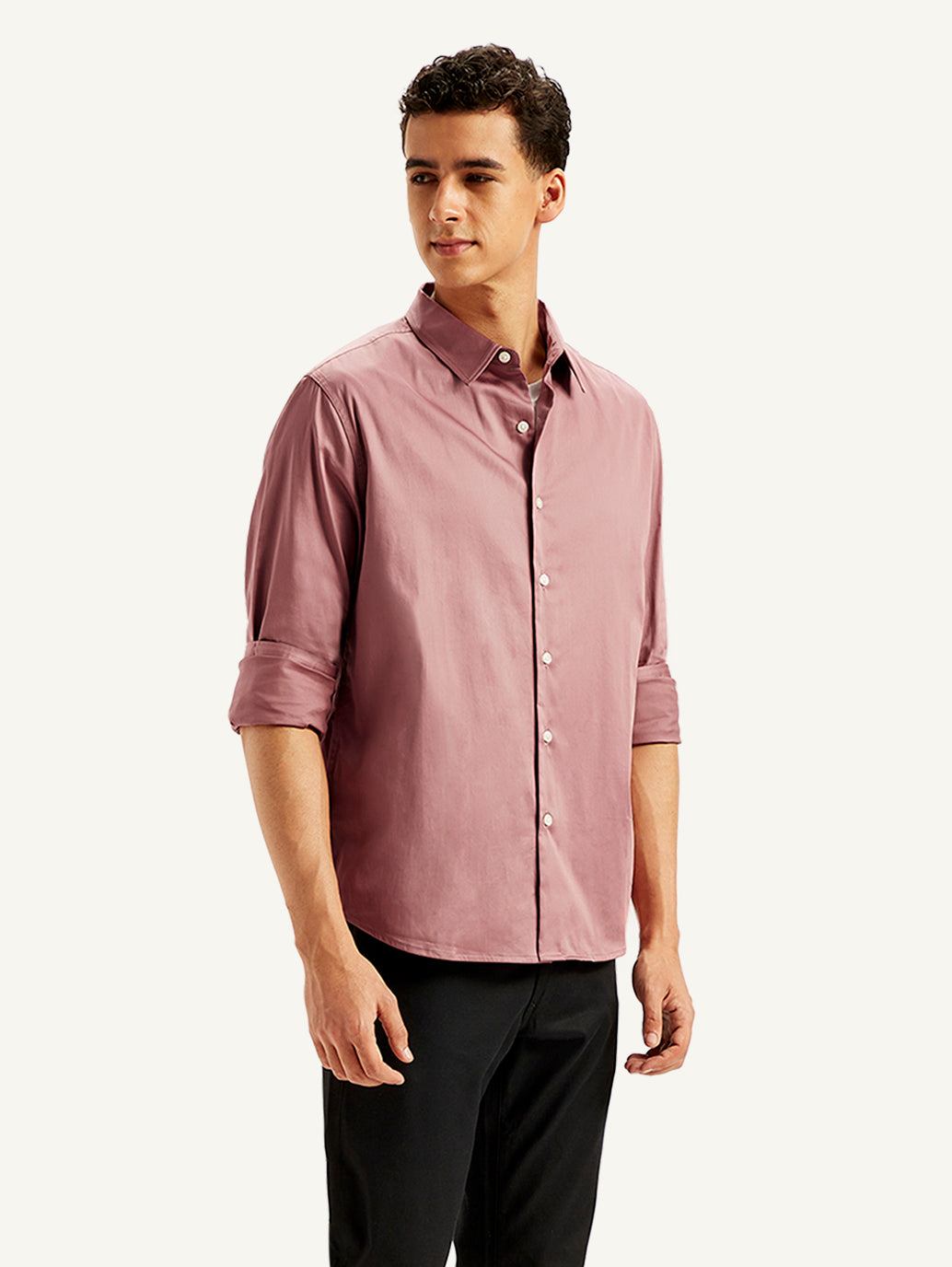 Men's Solid Slim Fit Shirt