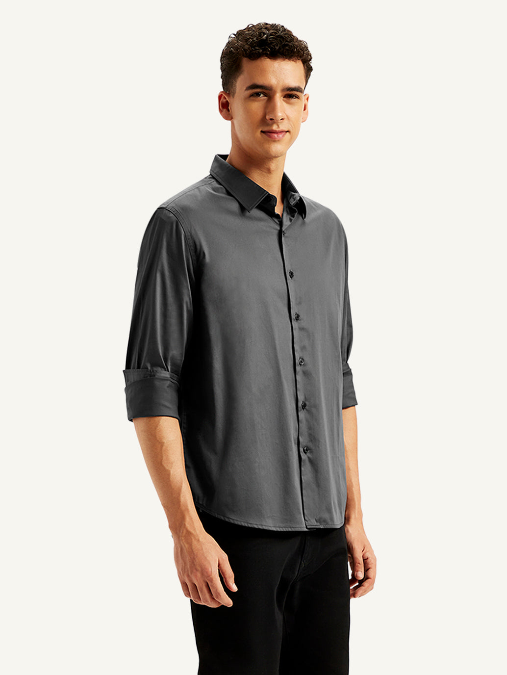 Men's Solid Slim Fit Shirt