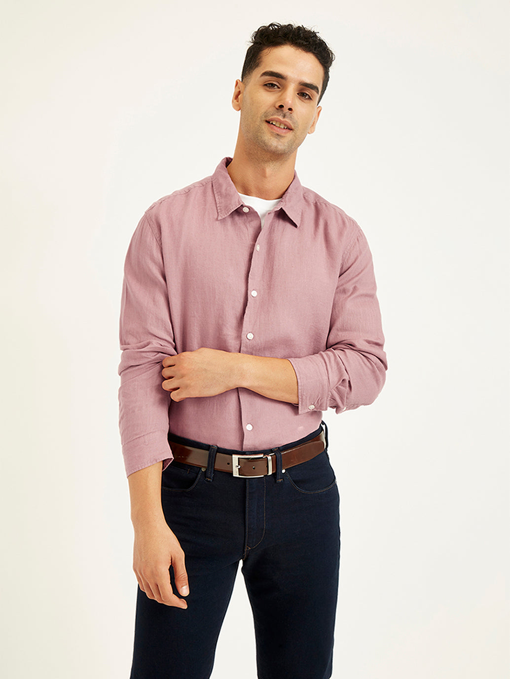 Men's Solid Slim Fit Shirt