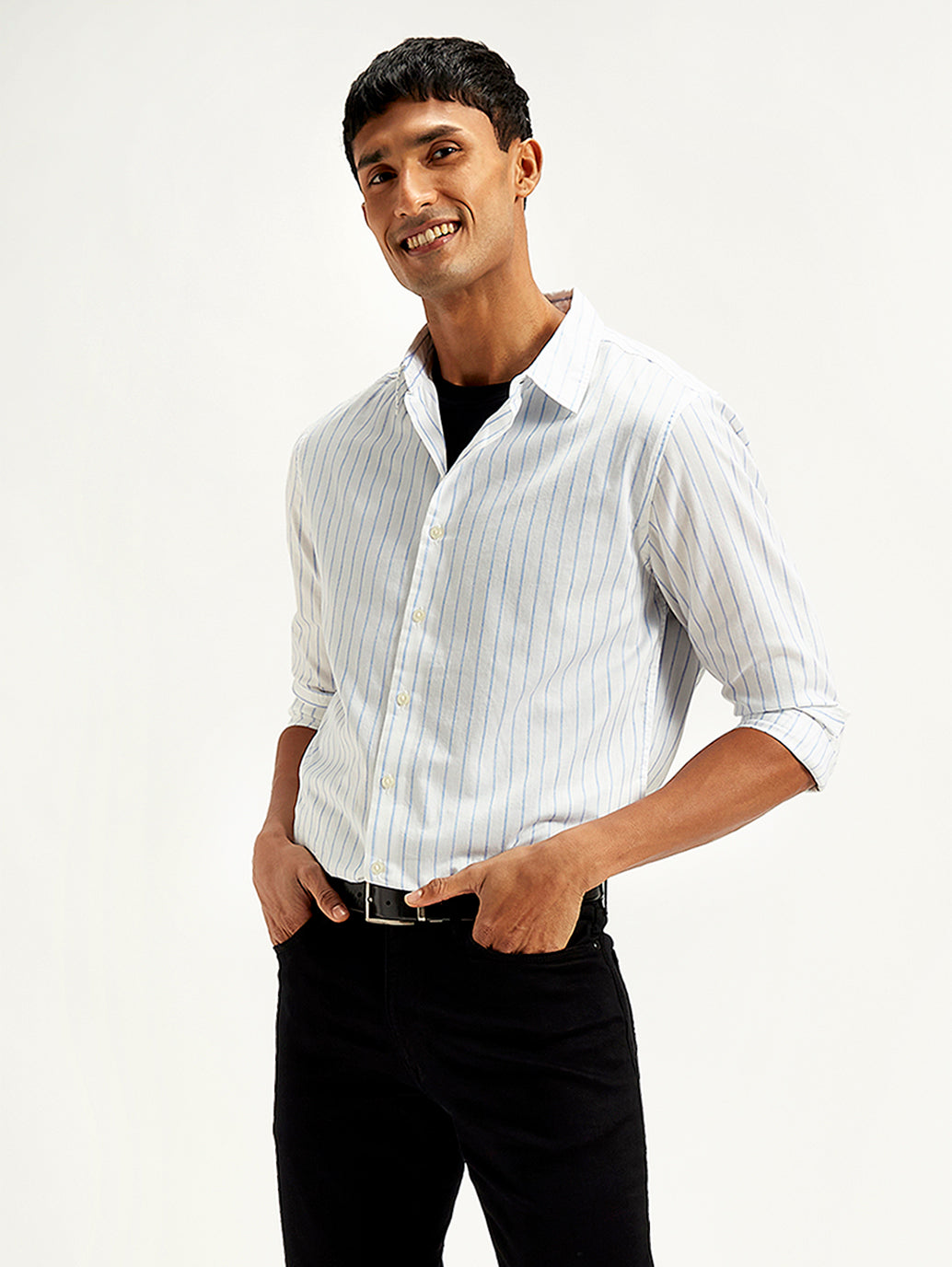 Men's Redloop Striped Slim Fit Shirt - 34b2d94a-bd6b-4eb1-b140-c0816d5a292e View