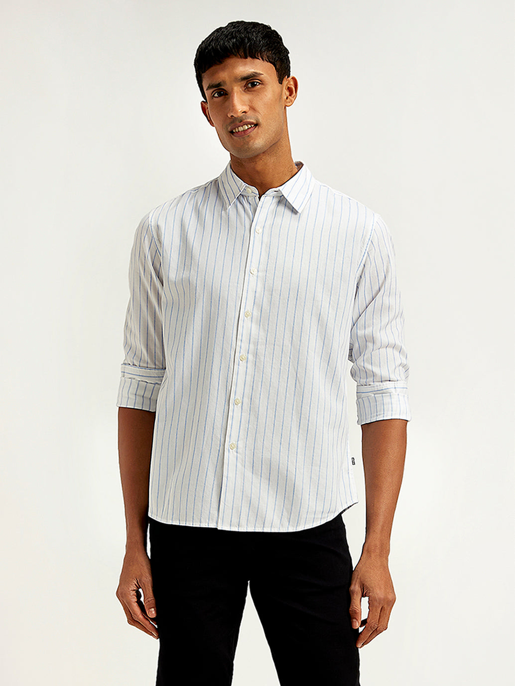 Men's Redloop Striped Slim Fit Shirt