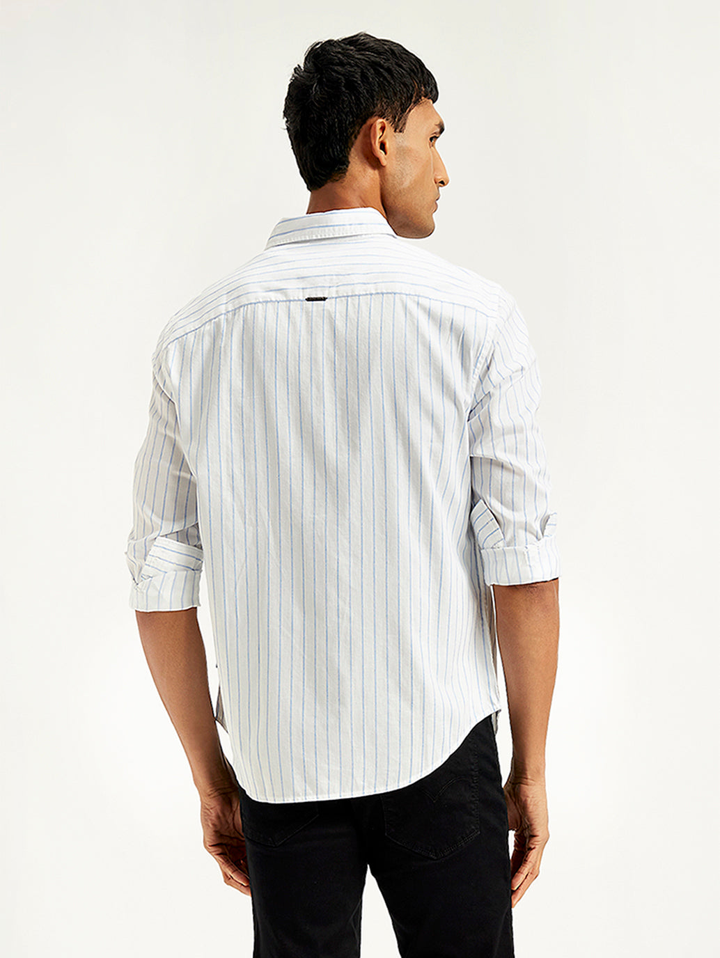 Men's Redloop Striped Slim Fit Shirt - d06a5418-3256-4dbb-b060-64ec4e975f77 View