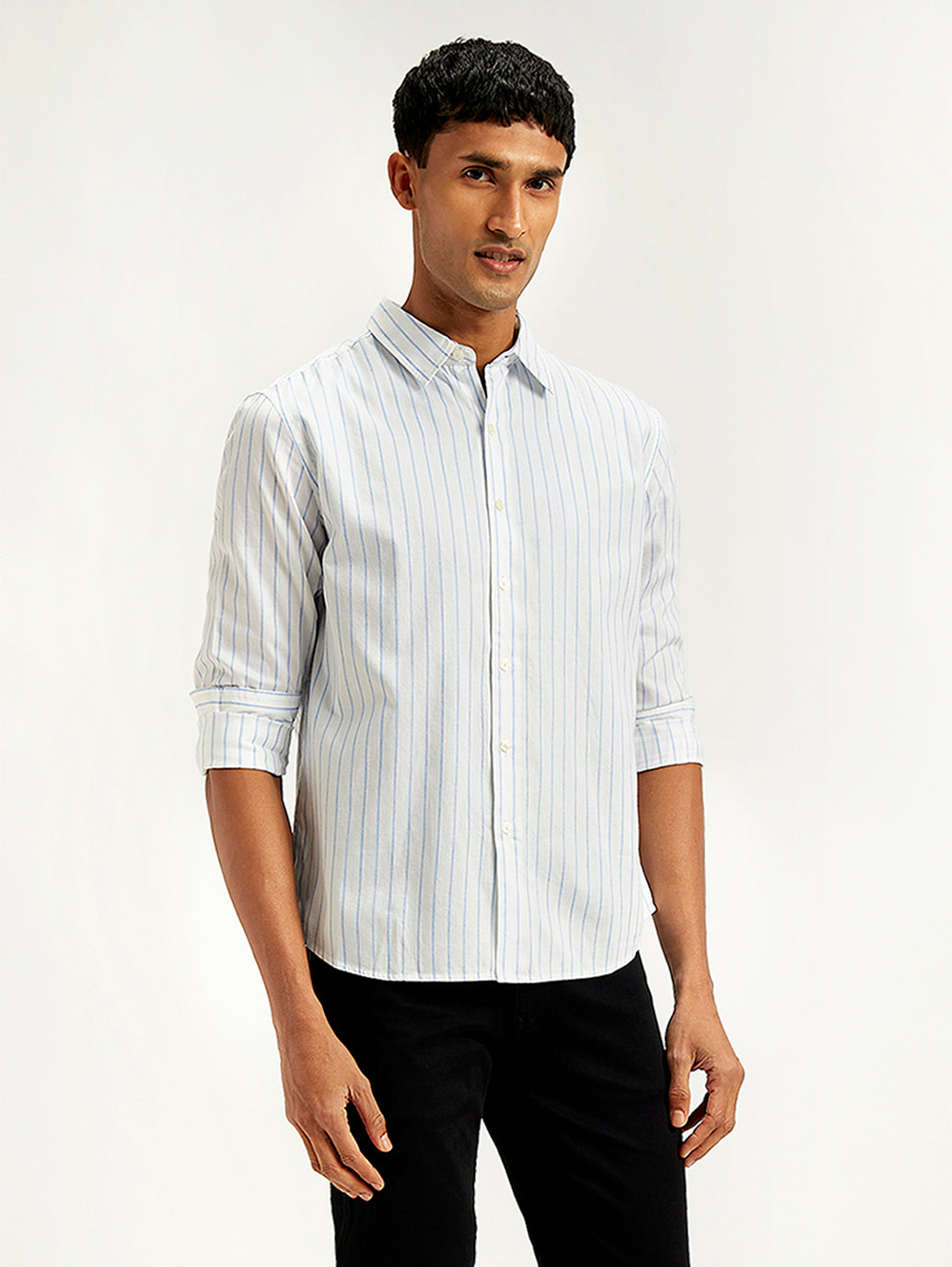 Men's Redloop Striped Slim Fit Shirt - b03f087e-7c6f-4573-9e37-2c5db20dece6 View