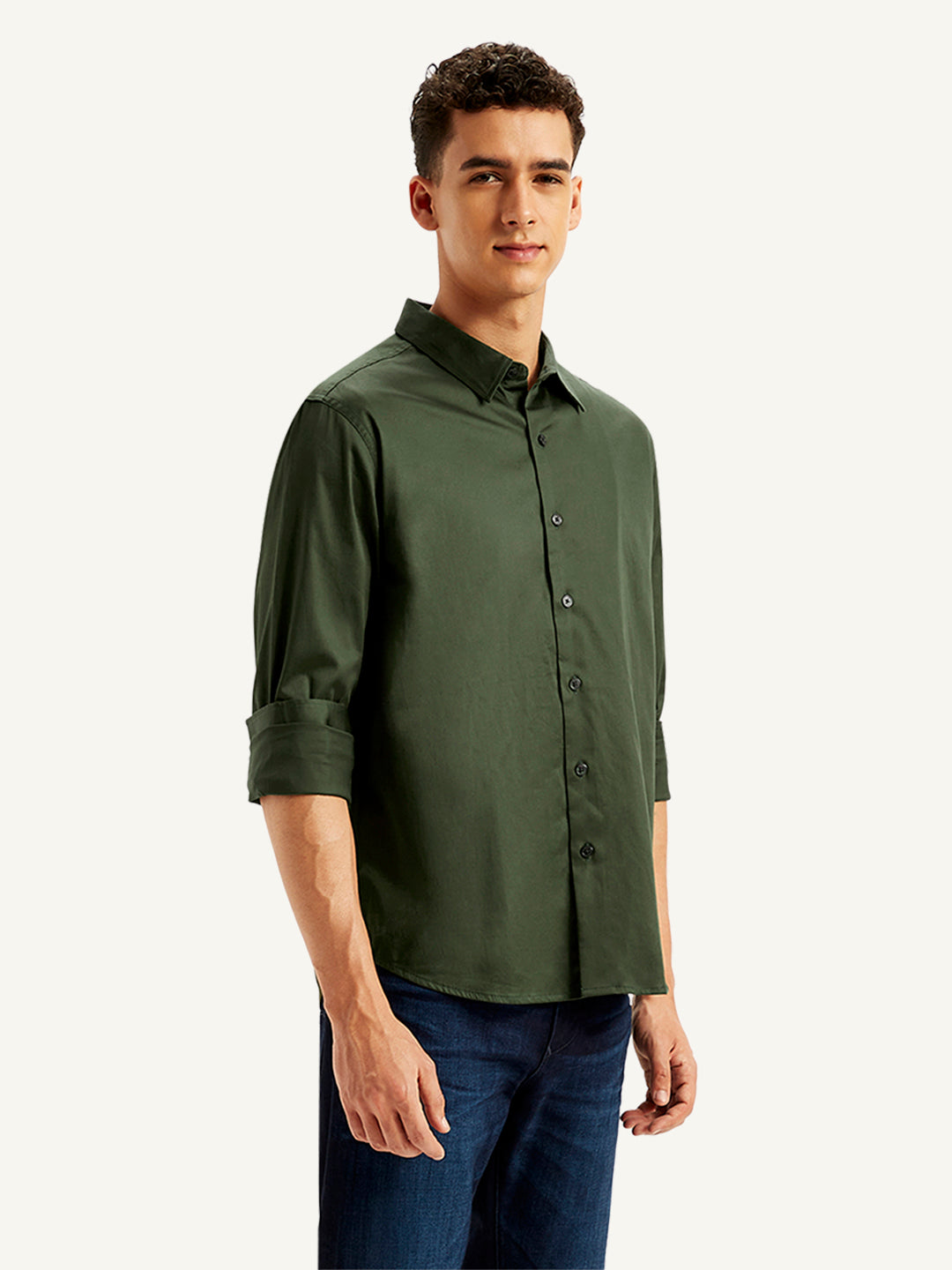 Men's Solid Slim Fit Shirt