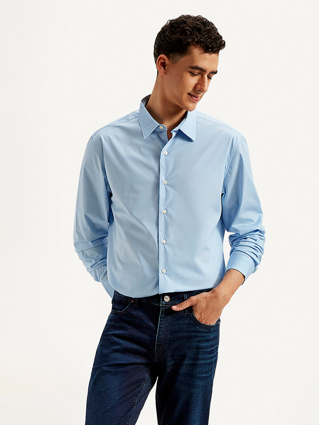 Men's Redloop Solid Slim Fit Shirt