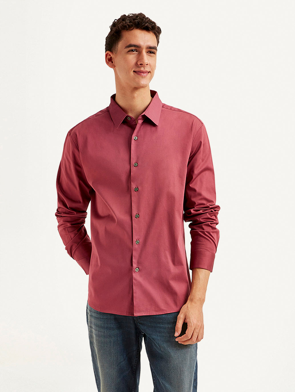 Men's Solid Slim Fit Shirt