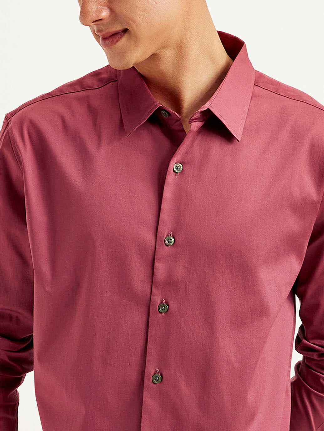 Men's Solid Slim Fit Shirt