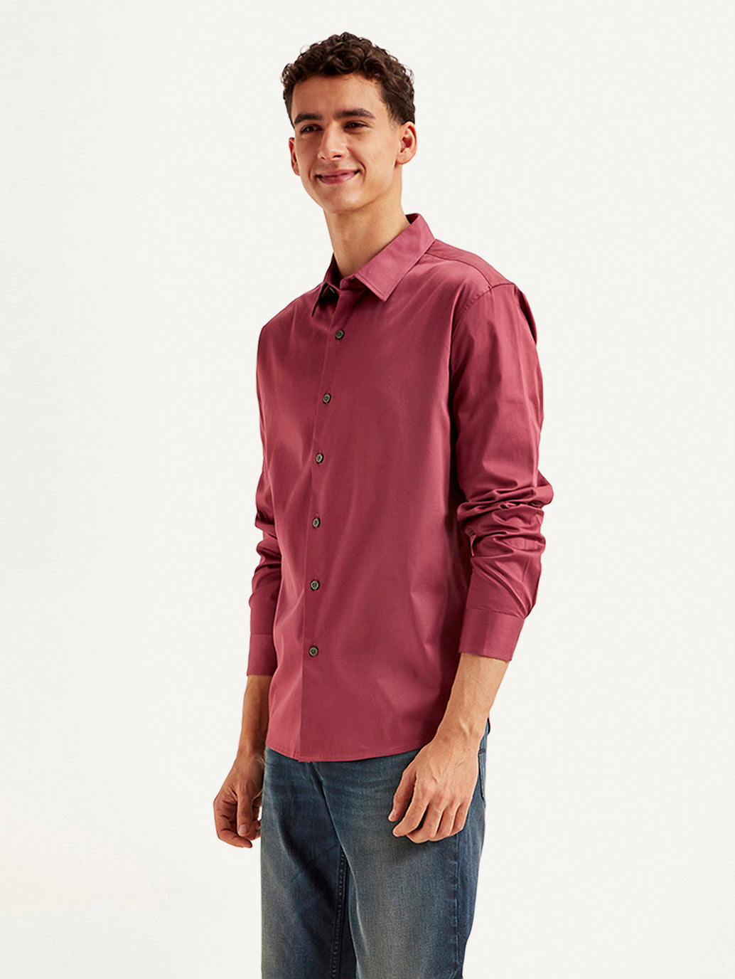 Men's Solid Slim Fit Shirt