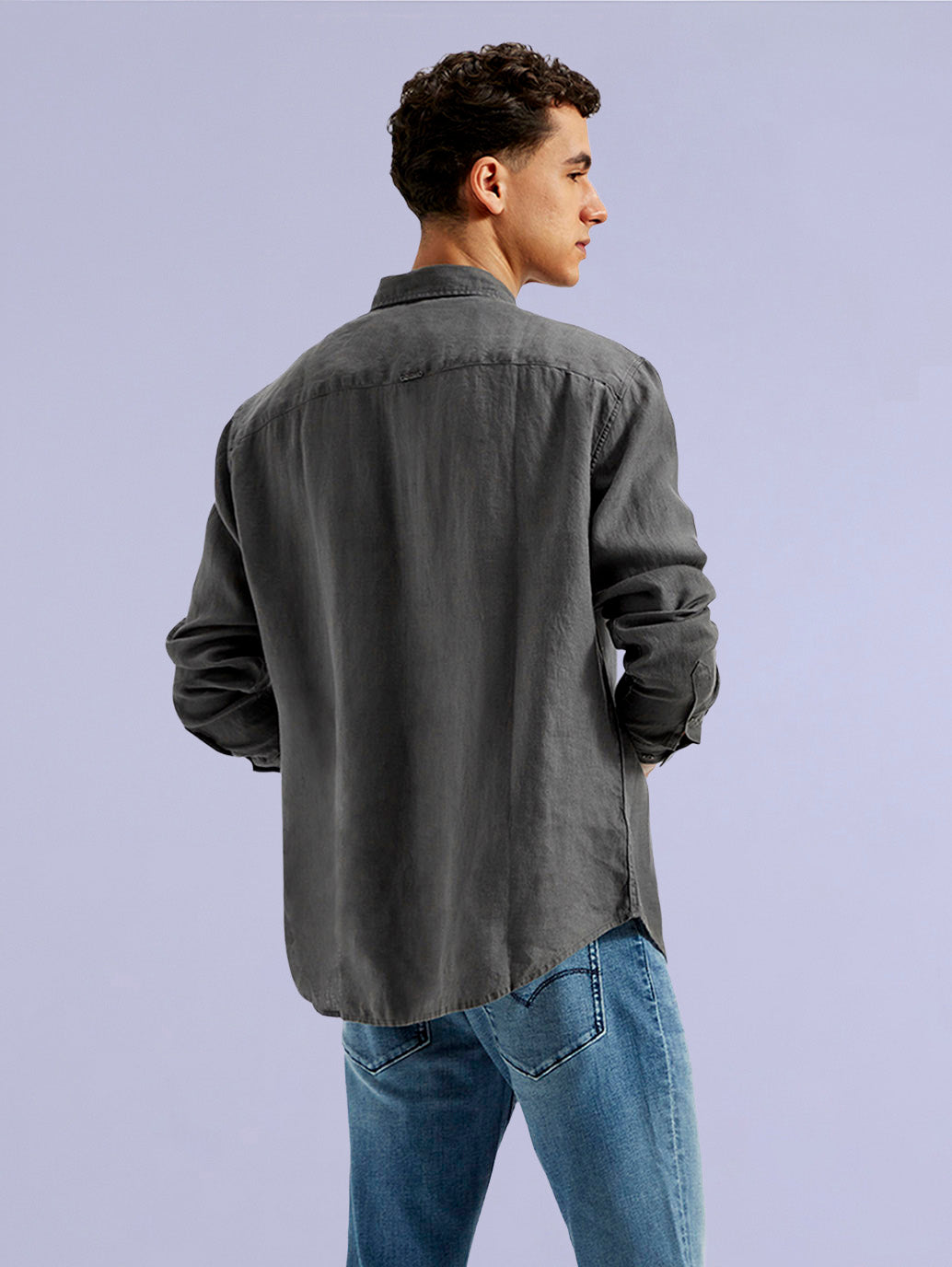 Men's Redloop Solid Slim Fit Shirt - 63f79952-0326-4480-910e-a3a8bfdc5d99 View