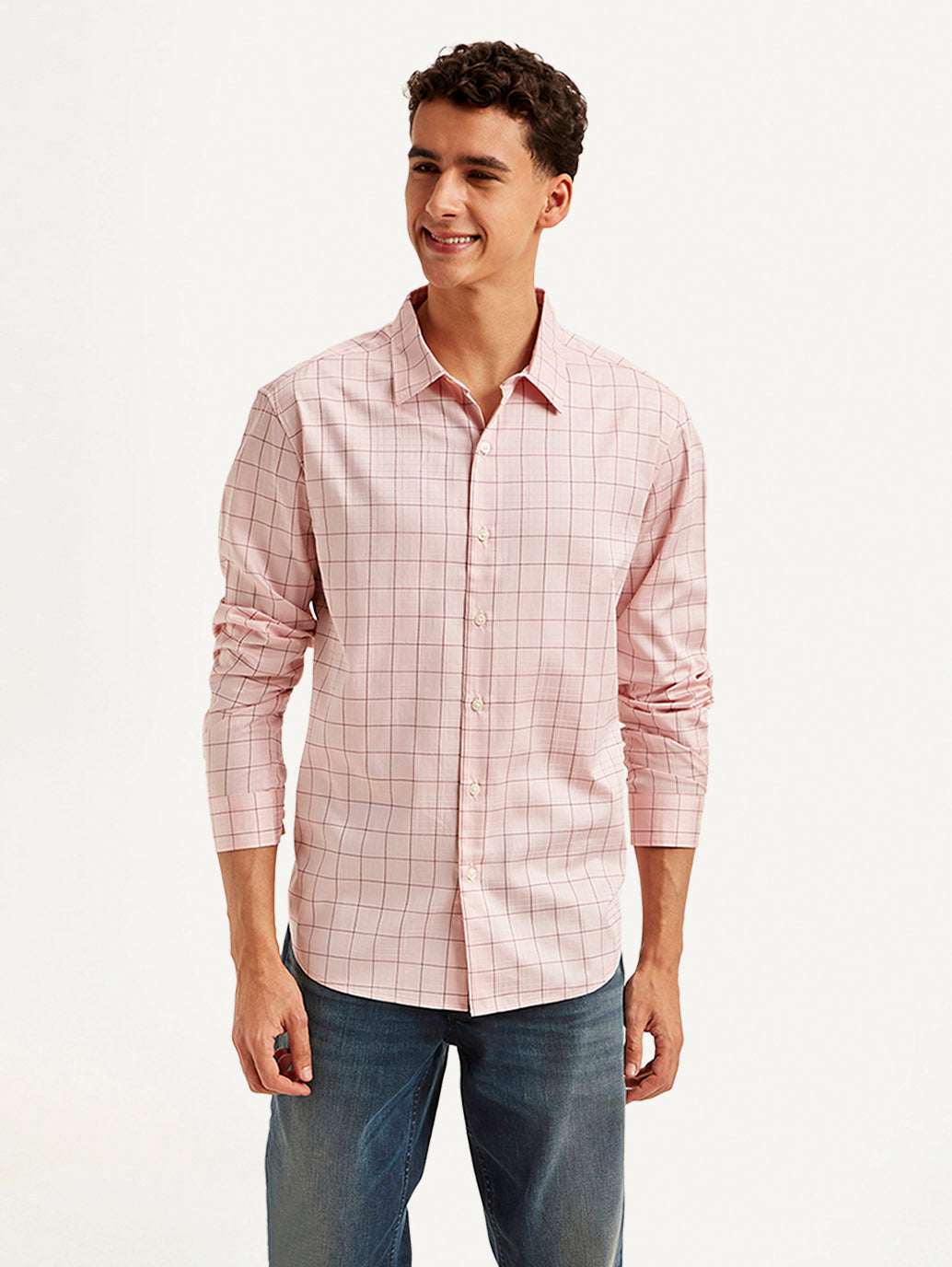 Men's Redloop Checkered Slim Fit Shirt