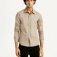 Men's Redloop Solid Slim Fit Shirt - Front View