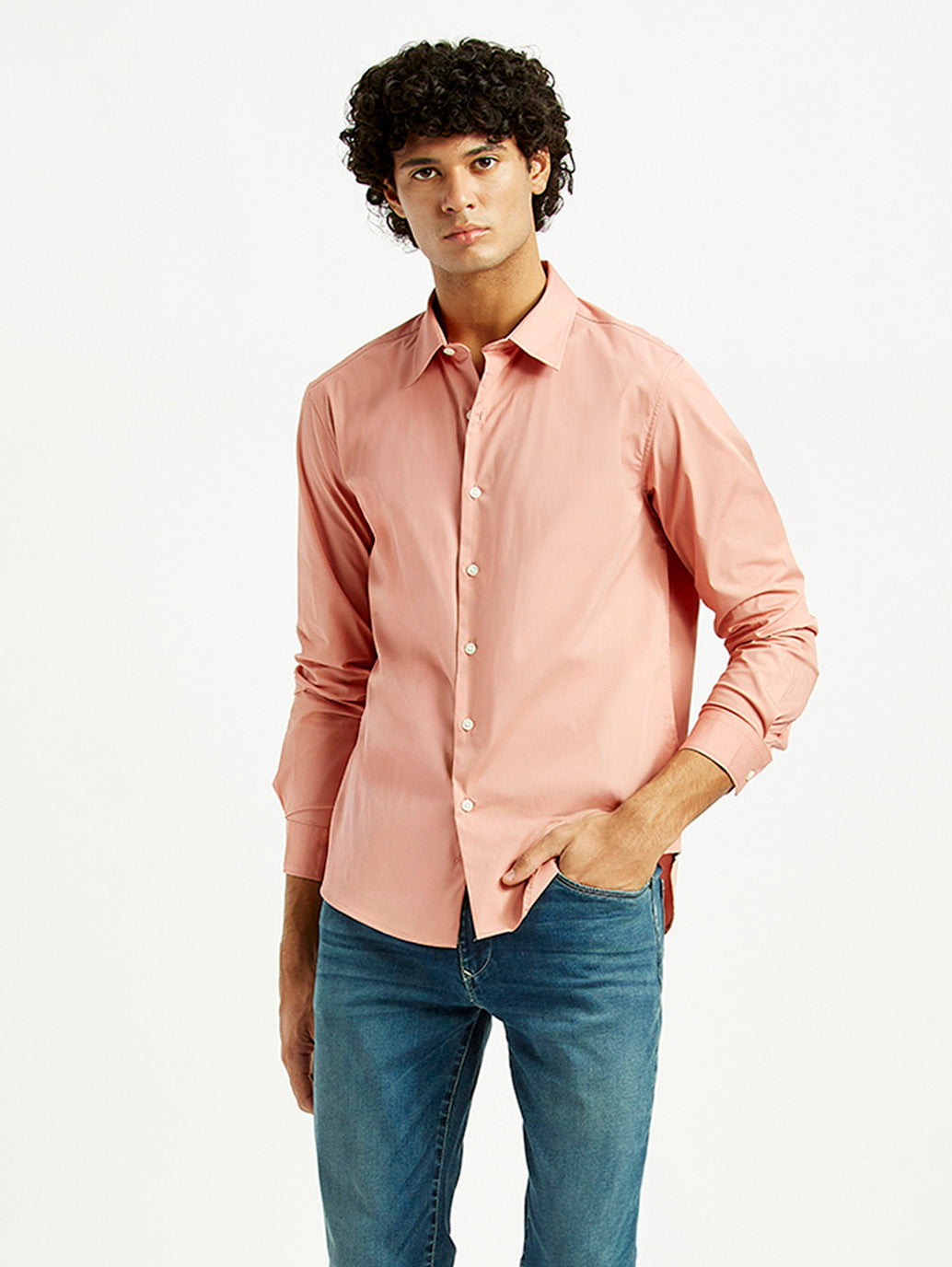 Men's Redloop Solid Slim Fit Shirt