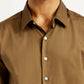 Men's Redloop Solid Slim Fit Shirt - Detail View
