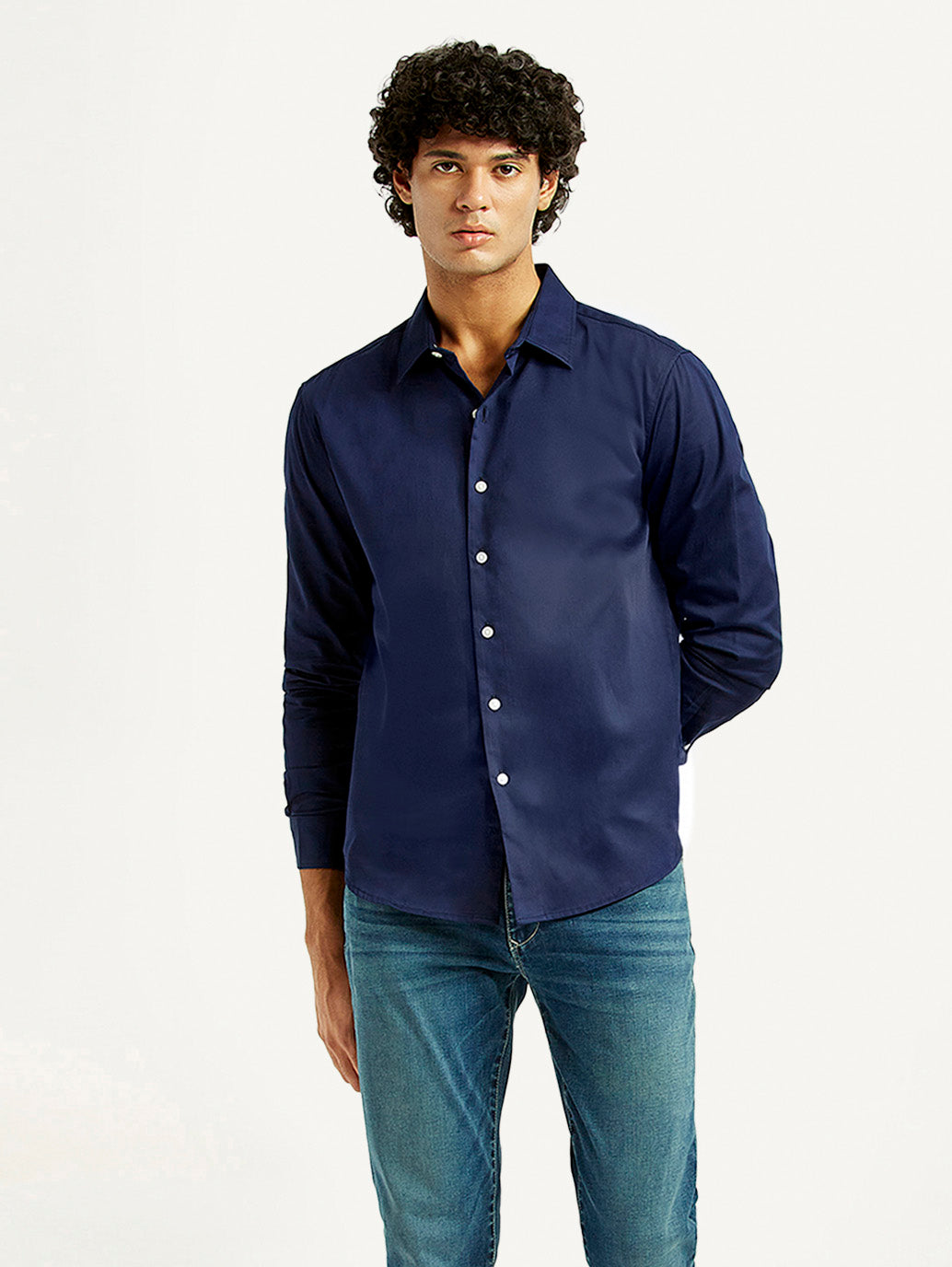 Men's Redloop Solid Slim Fit Shirt