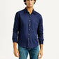Men's Redloop Solid Slim Fit Shirt - Front View