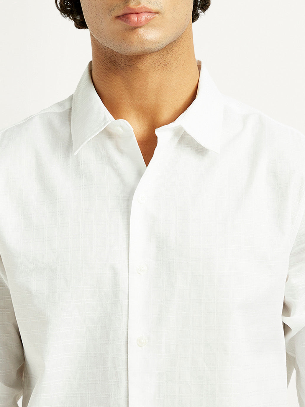 Men's Redloop Solid Slim Fit Shirt - Detail View