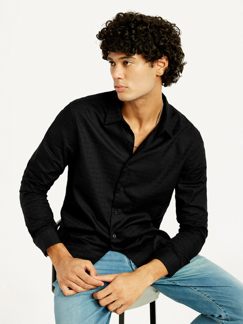 Men's Redloop Solid Slim Fit Shirt