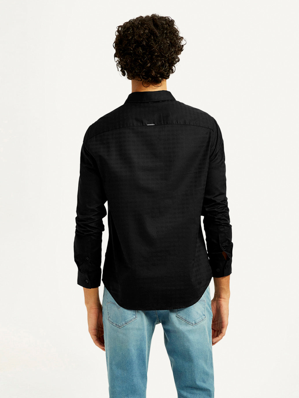 Men's Redloop Solid Slim Fit Shirt - Back View