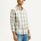 Men's Checkered Multi Color Slim Fit Shirt - Side View