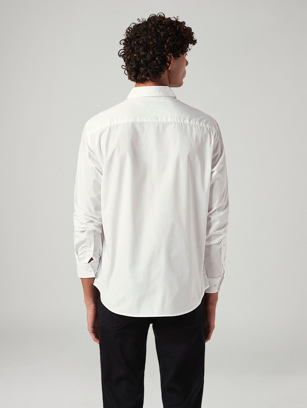 Men's Solid White Slim Fit Poplin Shirt - 104cc99a-aa6d-41d5-b201-3e3c2f37b40f View
