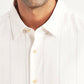 Men's Pin Stripes White Slim Fit Shirt - Detail View