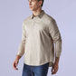 Men's Solid Slim Fit Poplin Redloop Shirt - Side View