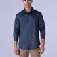 Men's Redloop Solid Slim Fit Poplin Shirt - Front View
