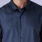 Men's Redloop Solid Slim Fit Poplin Shirt - Detail View