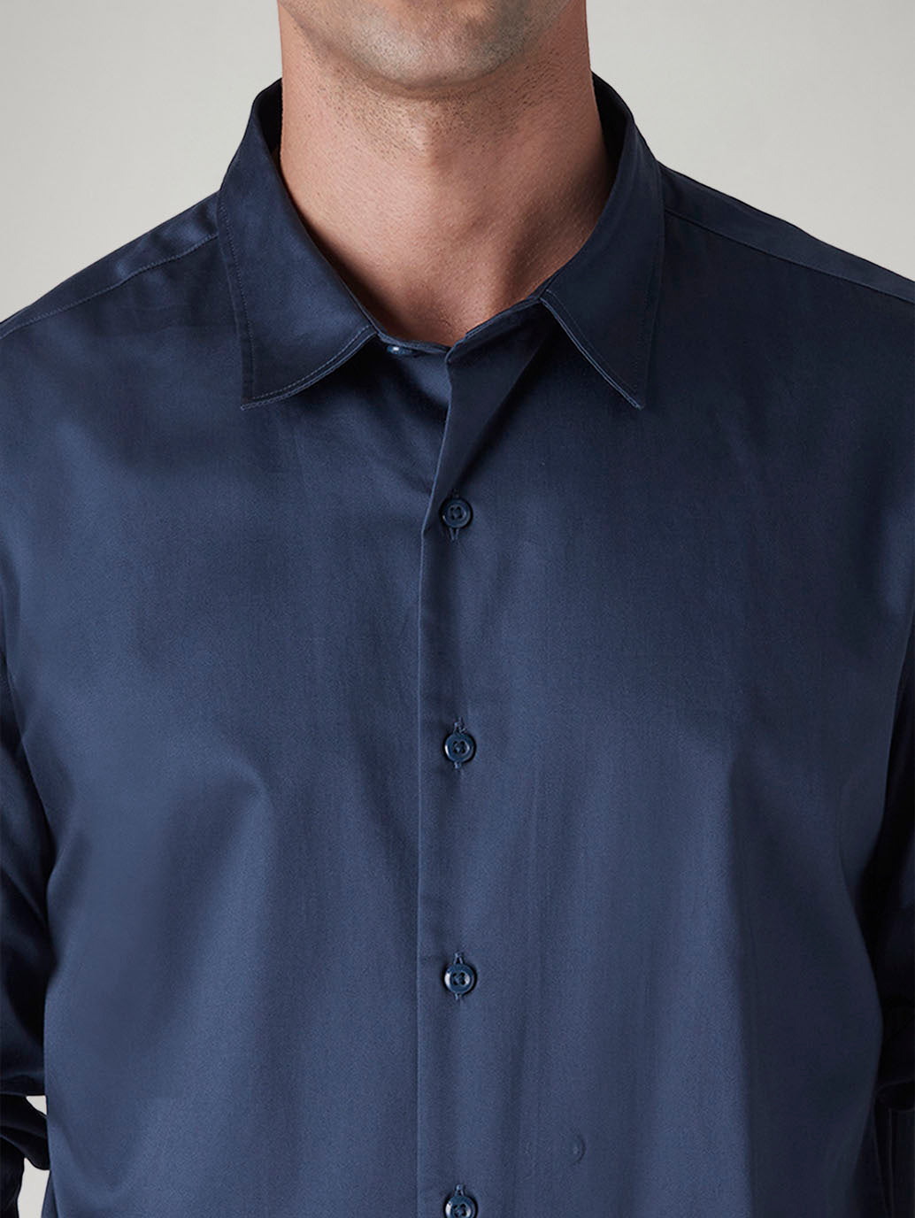 Men's Solid Slim Fit Redloop Shirt - 20 View