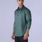 Men's Redloop Solid Slim Fit Poplin Shirt - Side View