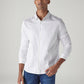 Men's Striped Slim Fit Redloop Poplin Shirt - Front View