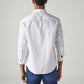 Men's Striped Slim Fit Redloop Poplin Shirt - Back View
