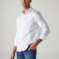 Men's Striped Slim Fit Redloop Poplin Shirt - Side View