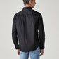 Men's Solid Slim Fit Poplin Redloop Shirt - Back View