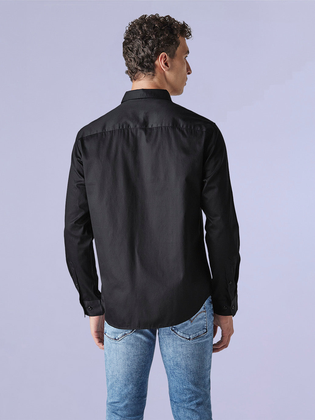 Men's Solid Slim Fit Poplin Redloop Shirt - b51e55e4-f95d-453c-bf2e-94695f9e1e85 View