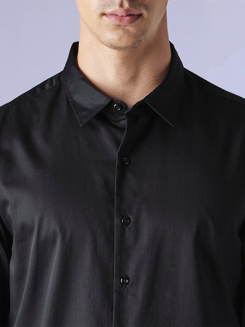 Men's Solid Slim Fit Poplin Redloop Shirt - e0d74820-0f6b-47c5-93ff-b40e2d87f1fa View