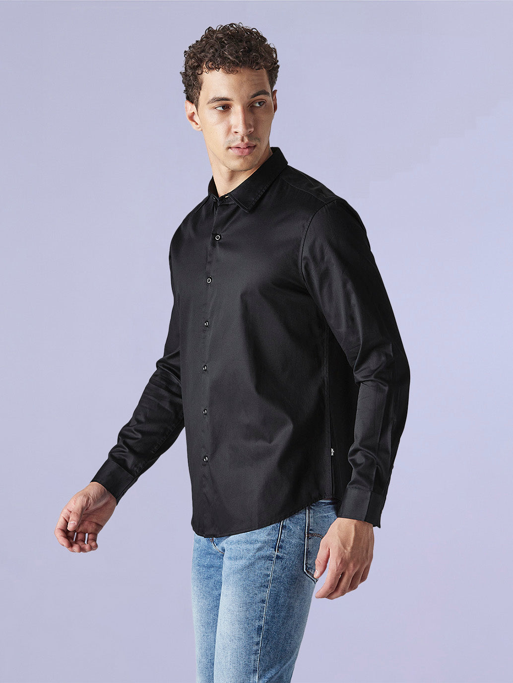 Men's Solid Slim Fit Poplin Redloop Shirt - f7c3c09c-a417-4c3f-ac66-ce7b3ee2d624 View