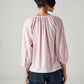 Women's Solid Regular Fit Linen Top - Back View