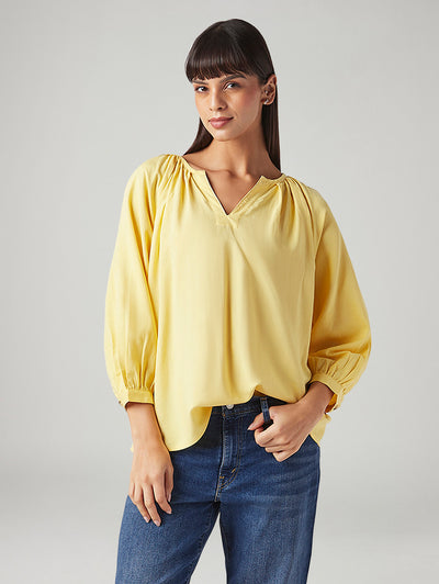 levi's Women's Solid Regular Fit Linen Top-picture-27