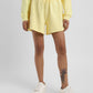 Women's Mid Rise Yellow Regular Fit Shorts