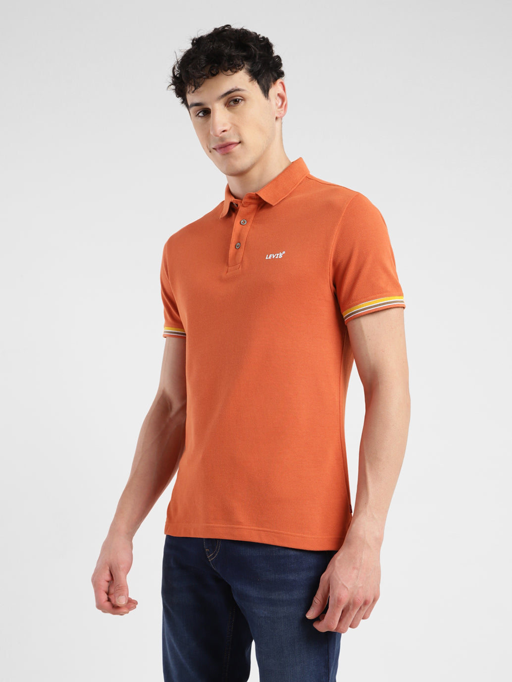 Men's Solid Polo T-shirt