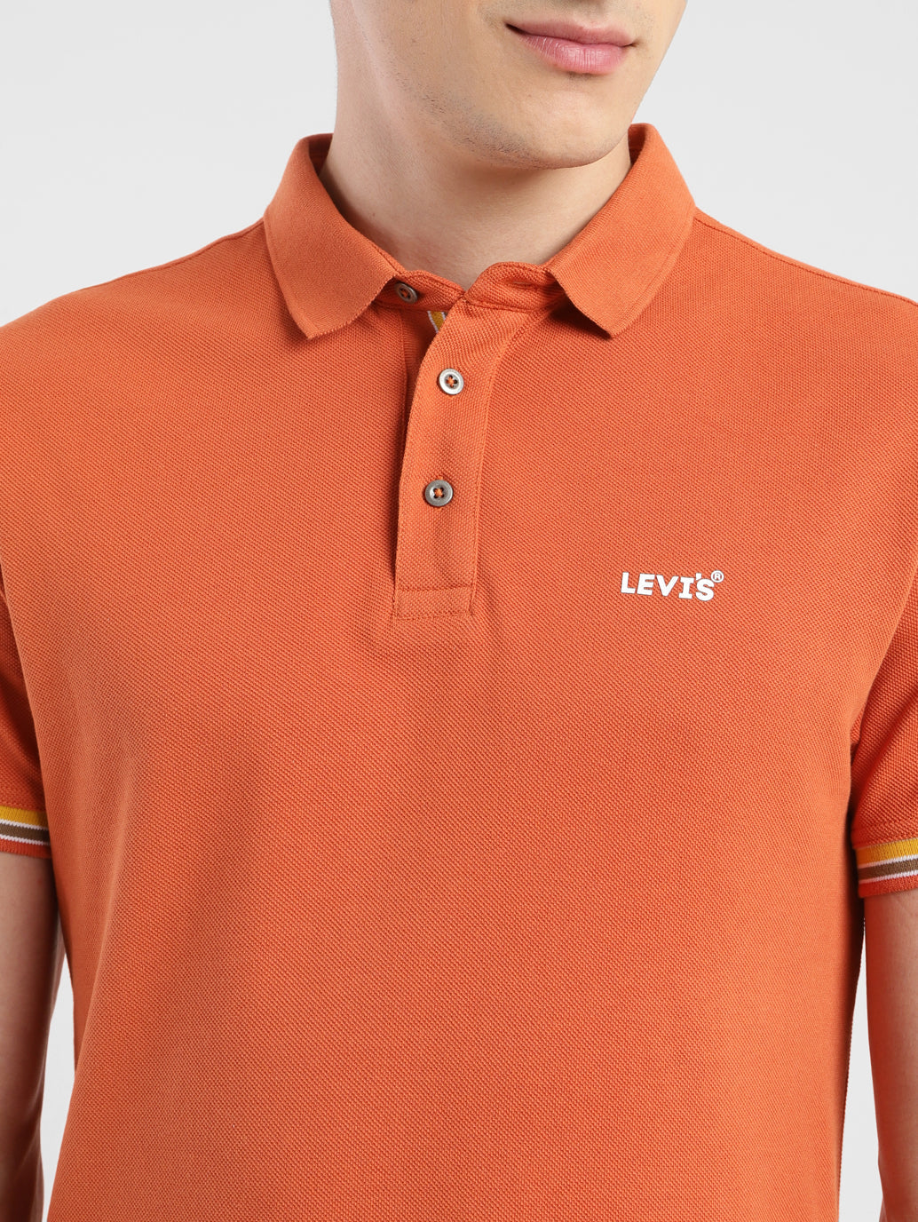 Men's Solid Polo T-shirt