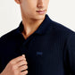 Men's Self Design Slim Fit Polo T-Shirt