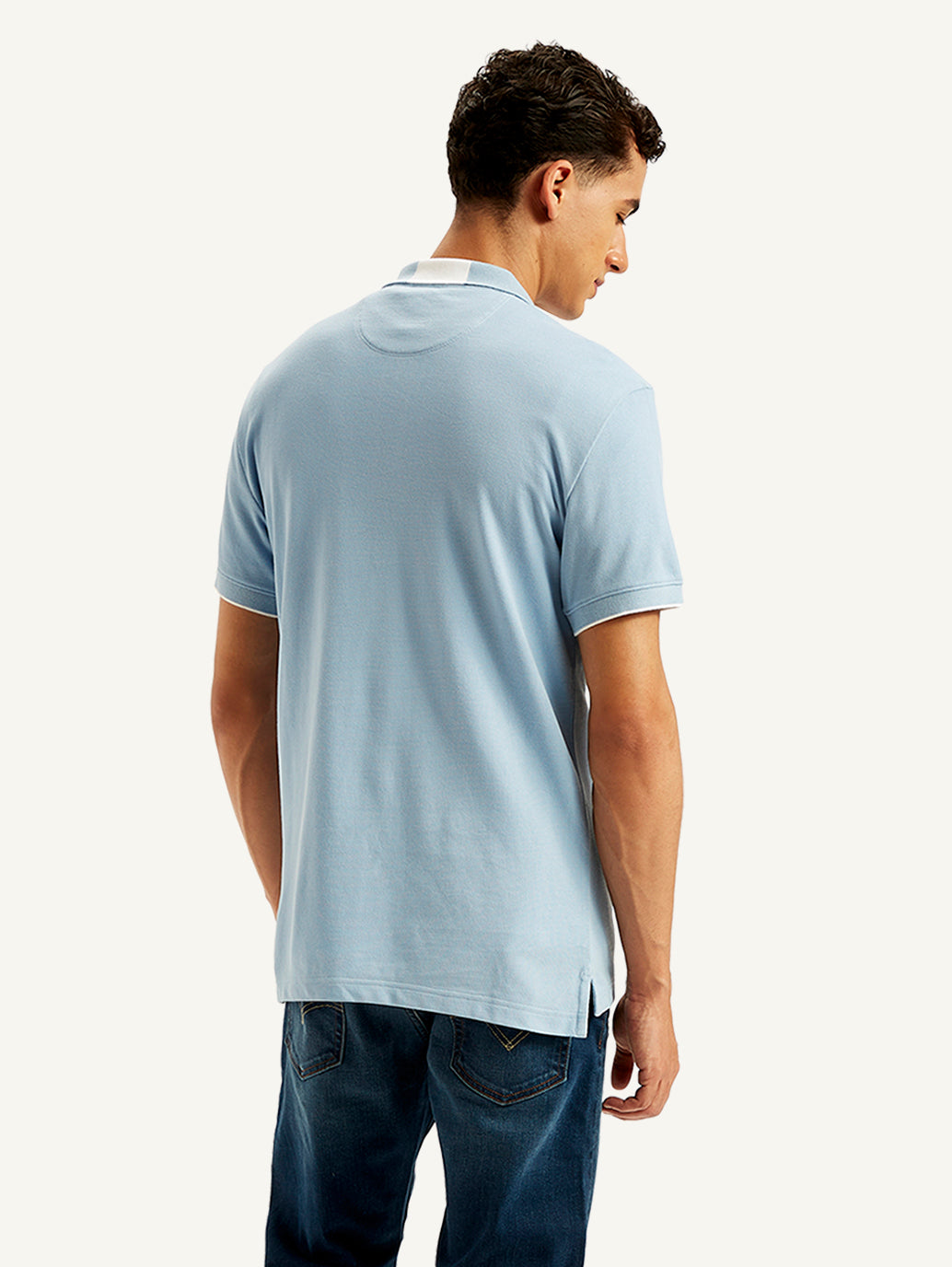 Men's Solid Slim Fit Polo T-shirt