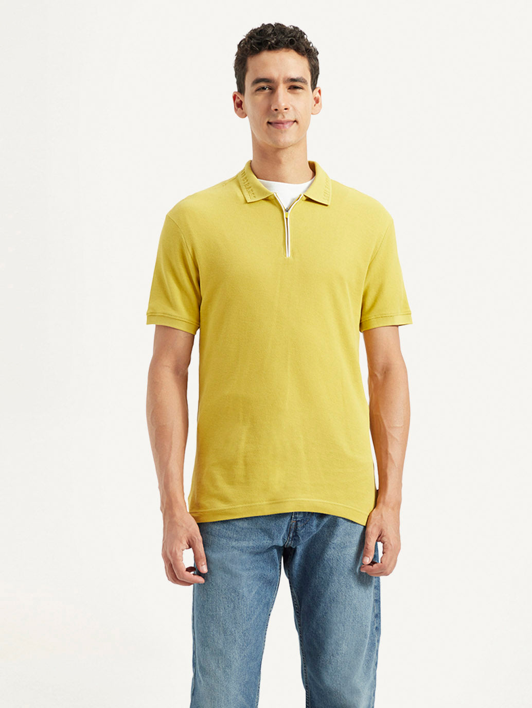 Men's Solid Slim Fit Polo T-shirt - 0c7fa52a-0ed9-4f63-a11e-94dbd4fd0300 View