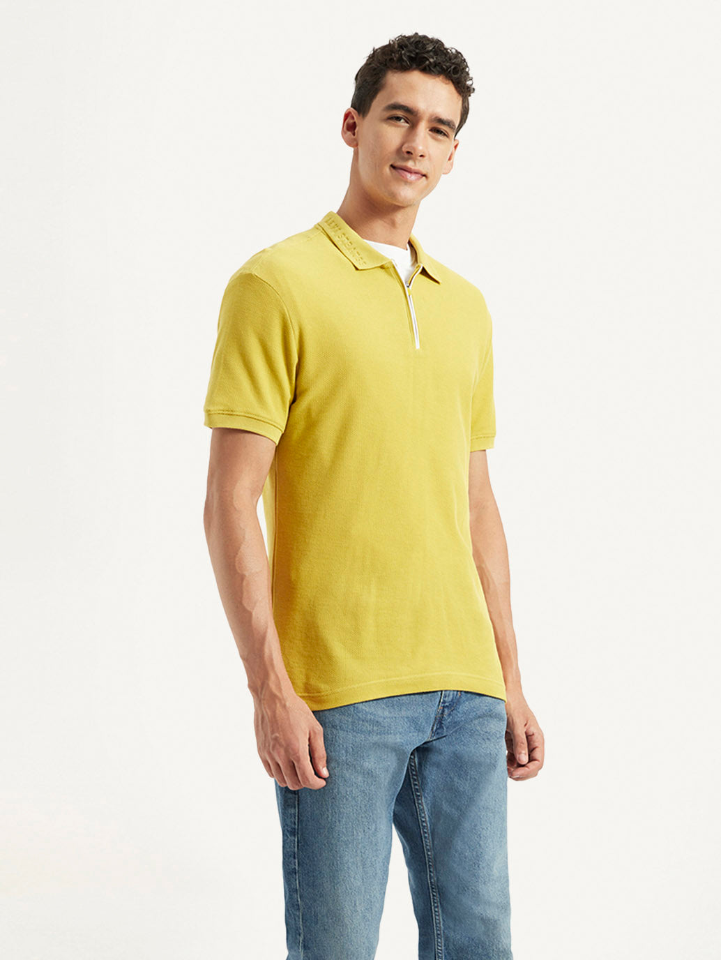 Men's Solid Slim Fit Polo T-shirt - 0334810d-50e4-49de-b532-ff7021891248 View